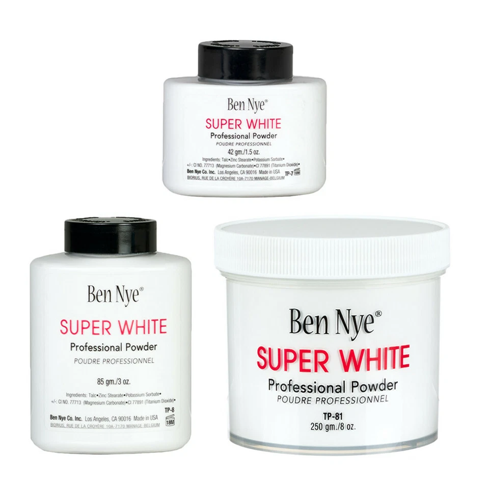 Polvo Ben Nye Super White 1,2 oz/2,6 oz/7 oz TP Foto 1 de 1