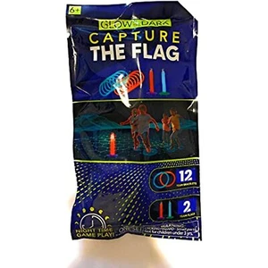mybrand Glow in The Dark Capture The Flag Game - 12 Team Bracelets 2 Team Flags - Picture 1 of 2