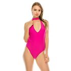 Kendall And Kylie Turtle Neck Fuschia One Piece Swimsuit Size Xs Nwt