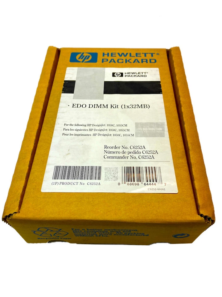 C6252A I New Sealed HP 32MB 1x32MB EDO DRAM Memory Module 66MHz PC66 72-Pin Kit - Image 1 of 4