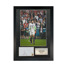 Authentic hand-signed Petr Čech Chelsea Single Photo A3 Frame W/ COA