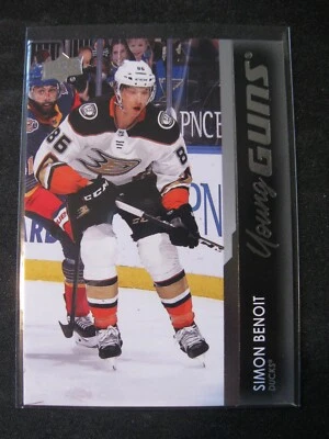 SIMON BENOIT 2021-22 NHL Upper Deck Young Guns #228 ANAHEIM DUCKS Mint - Image 1 of 2