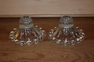 Lote De Colección De 2 Portavelas Patrón BOOPIE Cristal Por Vidrio Anclaje - Imagen 1 de 24