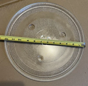 Microwave Oven Turntable Replacement 12 3/8" Tray Clear Glass Round L44 - Picture 1 of 6