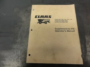 CLAAS Lexion 760 750 740 730P 730 Lexion 760 Terra Trac Supplement Manual - Picture 1 of 7
