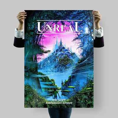 Unreal Retro Game Poster • Tim White • Ubi Soft • Amiga • Atari • DOS - Bild 1 von 4