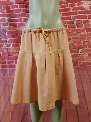 Falda para mujer Oleg Cassini fin de semana a rayas naranja acampanada talla L nueva sin etiquetas  Foto 1 de 4