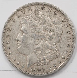 US 1890-O Early Year Silver Morgan Dollar AU 3537 combine shipping*SFCOIN - Picture 1 of 2