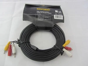 SENTIENT 18 METER AUDIO VIDEO RCA STECKER AUF BUCHSE - STROMKABEL - Bild 1 von 1