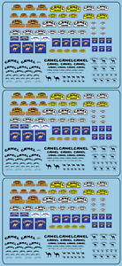 Decalcomanie Decals CAMEL Trophy1/43 1/32 1/24 1/18 rally Slot car Scalextric