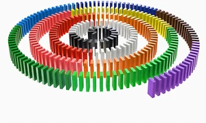 120Pcs Bulk Dominoes, Wooden Domino Blocks, for Kids Birthday Kids Racing Toy Ga - Picture 1 of 12