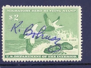 RW24 1957 Duck Stamp VF Used Cat $12.00 - Picture 1 of 2
