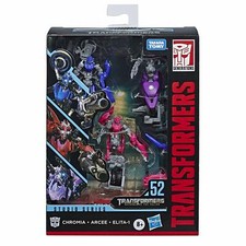 Transformers Studio Series ~ ARCEE, CHROMIA, ELITA-1 FIGURES #52 ~ Deluxe Class