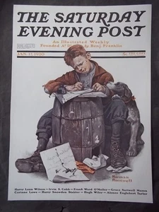 Saturday Evening Post January 17 1920 Norman Rockwell (COVER ONLY) reprint - Picture 1 of 1