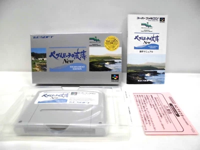 SNES -- PEBBLE BEACH NO HATOU -- NEW! Golf. Super famicom. Japan game. 16382 - Image 1 of 4