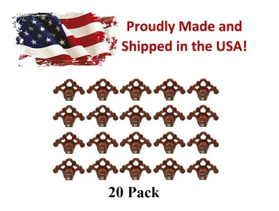JSP MANUFACTURING® 20 PLASTIC BRONZE Roof Ice Guard Snow Guard Stops Standing Seam Metal Roofing