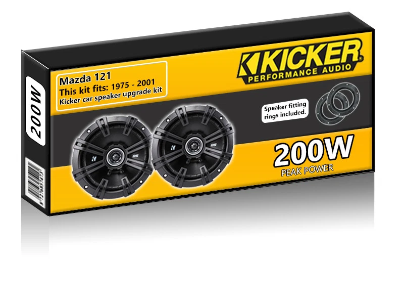 Mazda 121 Vordertür Lautsprecher Kicker 13.3cm 13cm Auto Lautsprecher Satz 200W - Bild 1 von 1