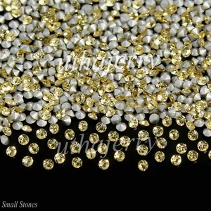100 Pcs Lot Natural CEYLON Yellow Sapphire Silver Coated 0.70 MM Round Gemstone - Foto 1 di 7