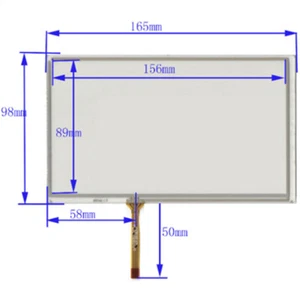 7'' Touch Screen 165mm*98mm XWT346 4 Wire Resistance Handwritten Panel Digitizer - Afbeelding 1 van 1