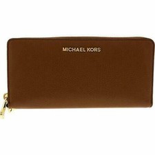 mk brown wallet
