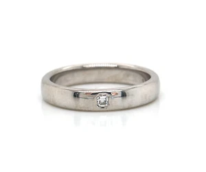 Tiffany & Co. Lucida Single Radiant Diamond Wedding Band Ring in Platinum - Picture 1 of 6