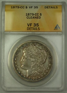 1879-CC Morgan Silver Dollar $1 ANACS VF-35 Details JMX - Picture 1 of 2