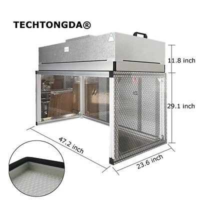 47" Dust Free Room Workshop Laminar Flow Hood Bench Air Flow Clean Workstation - Image 1 of 4