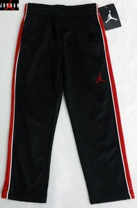 NWT JORDAN Boys Black Athletic Pants with Red & White(Size 4/X-SMALL) NEW - Picture 1 of 2