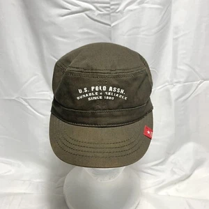 US Polo Assn USPA Youth Girls Boys Army Cadet Hat Forest Green - Picture 1 of 8