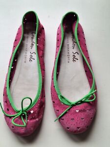 French Sole By Jane Winkworth Pink  Flat/Ballet Shoes- Size UK 9 EU 42