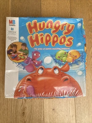 Hungry Hippos Game Vintage MB GAMES 2002 - New Sealed - Image 1 of 4