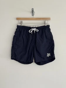 Pantalones Cortos de Natación Vilebrequin Tortuga Azul Marino Blanco Bordados Medianos - Imagen 1 de 16