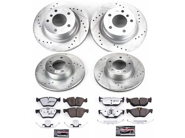 Комплект переднего и заднего тормозных колодок и ротора для 2008-2010 BMW 128i 2009 DV862WQ - Изображение 1 из 1