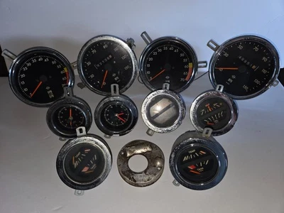 2 Opel Gt Gauge Sets Speedometer Temp Tach Clock Fuel Amp VDO - Image 1 of 4