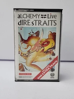 Dire Straits Alchemy Live Double Cassette Tape Album Vertigo 818243-4 Fatbox - Image 1 of 4