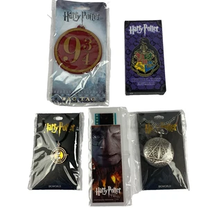 Loot Crate Harry Potter Lot Pocket Watch Time Turner Bioworld Hogwart Crest Plus - Picture 1 of 12