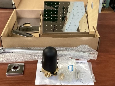 NUEVO Moen 2450 Giox 1 manija 10 pulgadas cabezal de ducha cromo pulido con válvula B48 Foto 1 de 4