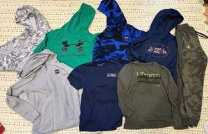 Under armour youth boys medium 10/12 lot bundle hoodie sweatshirt shirt pants - Picture 1 of 7