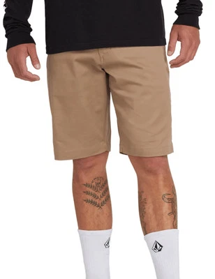Volcom Frickin Modern Stretch 21 Shorts in Khaki for men REFB5S2 - Image 1 of 3