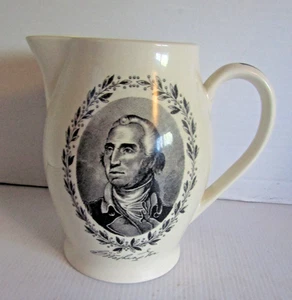 Washington & Lee University Old English Staffordshire Ware Pitcher Jonroth - Imagen 1 de 5