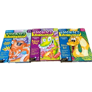 Lot Of 3 Learning Resources Phonics CD Rom Creepy Cave windows 95/98 Macintosh - Picture 1 of 8