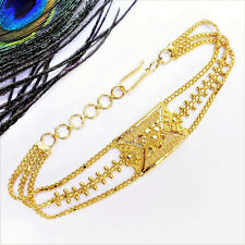 22K Solid Yellow Gold Women Bracelet 6.5"-7.5" Genuine Hallmark 916 Handcrafted