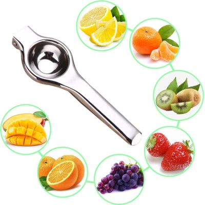 Spremiagrumi Manuale Limone Arancia Lime Spremiagrumi Pressa Acciaio Inox Cucina Bar Utensile - Immagine 1 di 4