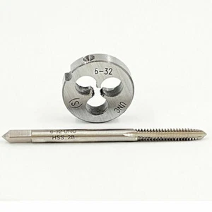 6-32 TPI Tap and Die Set HSS Right Hand Thread 6-32 UNC Tap 6-32 UNC Die - Picture 1 of 9