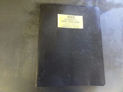 Rosco Modelo SPR-H Esparcidor de Virutas Flaherty Piezas Manual de Operación y Mantenimiento Foto 1 de 4