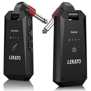 Sistema receptor transmisor de guitarra inalámbrico LEKATO 5.8G 4 canales recargable - Imagen 1 de 7