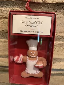 William Sonoma Gingerbread Chef Ornament Christmas Tree Gingerbread Man New - Picture 1 of 1