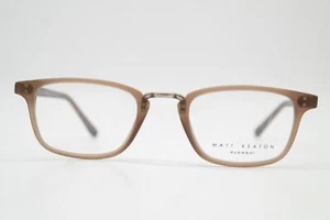 Glasses Matt Keaton MK 1041U Braun Silver Oval Frames Eyeglasses New - Picture 1 of 6