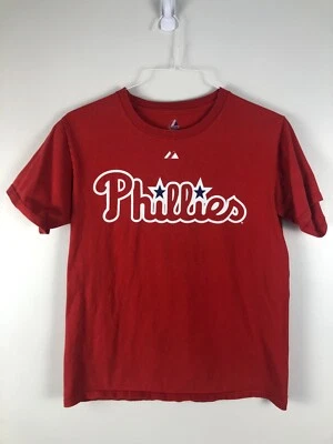Philadelphia Phillies #26 Chase Utley Lee Sport T-shirt Men's S Red MLB - Image 1 of 4