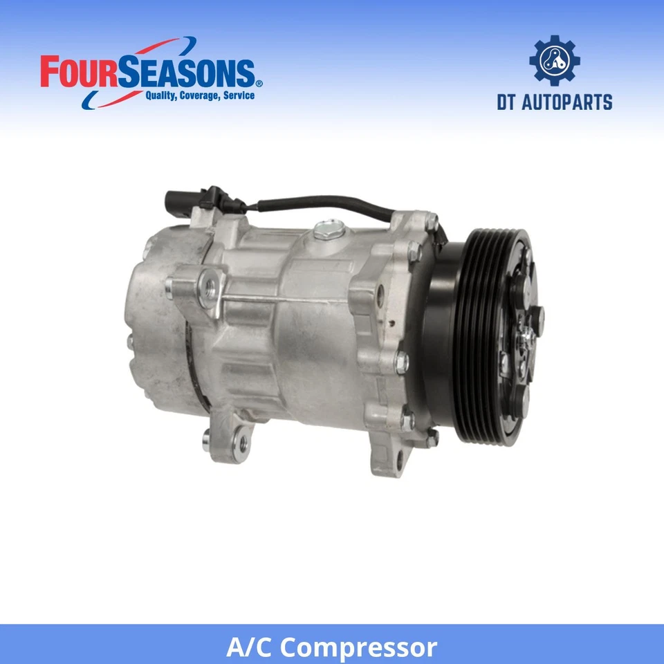 Compresor aire acondicionado Seat Alhambra 2002-2008 4 estaciones 2003 2004 2005 2006 2007 Foto 1 de 4